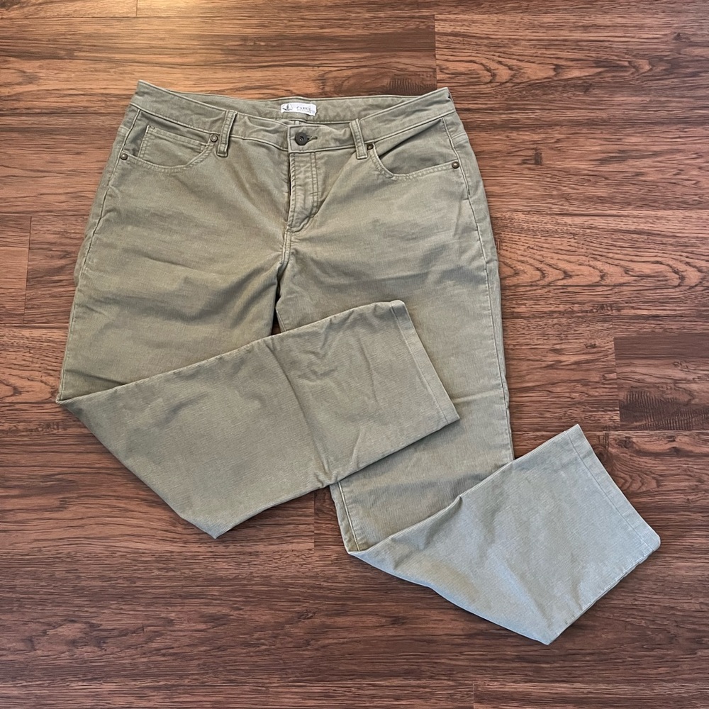 Carve Design Carson Corduroy pants in light green - size 10
